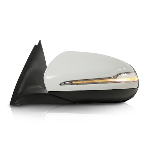 G-PLUS Rear View Mirror w/Blind Spot Left Driver Side Compatible with Benz X253 Class GLC300 GLC350 2016-2021 2538101416 2538103500 White