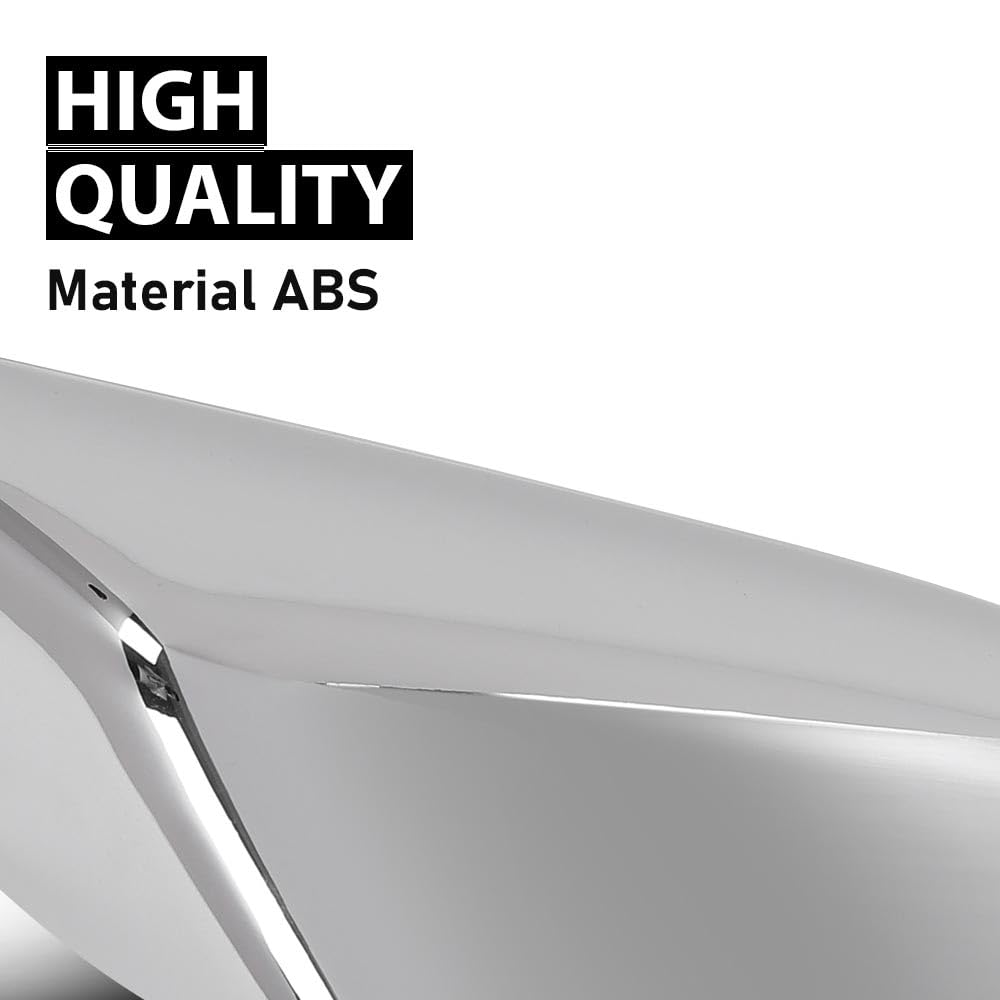 G-PLUS Exterior Mirror Cover Cap Right Passenger Side Compatible with Chevy Equinox GMC Terrain 2018-2021 Chrome