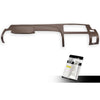 G-PLUS TPE Half Dash Cover Brown Compatible with 2007 2008 2009 2010 2011 2012 2013 Chevy Silverado (LS, LT, WT, Base) /2007 2008 2009 2010 2011 2012 2013 GMC Sierra (SL, SLE, WT, Base)