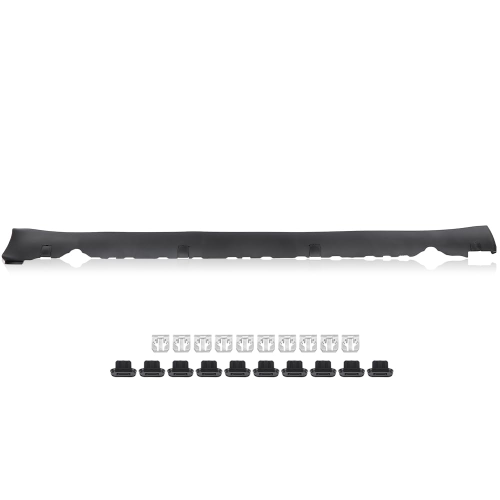 G-PLUS Right Door Side Skirt Molding Rocker Lower Cover Trim Compatible with Tesla Model 3 2017 2018 2019 2020 2021 2022 1089829-00-D 1089831-00-D Black