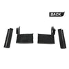 G-PLUS Front Bumper Fillers Set Compatible With 1979-1985 Eldorado 4pcs Black Painted Front Bumper Fillers