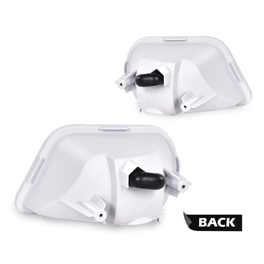 G-PLUS Side Marker Corner Parking Lights Turn Signals Compatible with 1998-2002 Pontiac Firebird Trans Am 10301404 10301405 GM2520177 GM2521177 (Black)