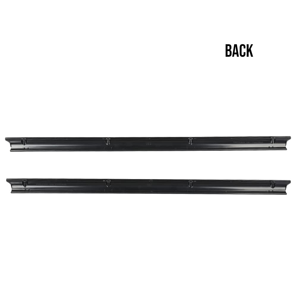 G-PLUS Door Sill Scuff Plate Protector Pair Set LH & RH Sides Compatible with 1992-2011 Ford Ranger F57Z1013208A Black