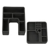 G-PLUS Floor Console Black Organizer Inserts 2 Pc Set Compatible with 1978-1996 Ford F150 F250 F350 Bronco