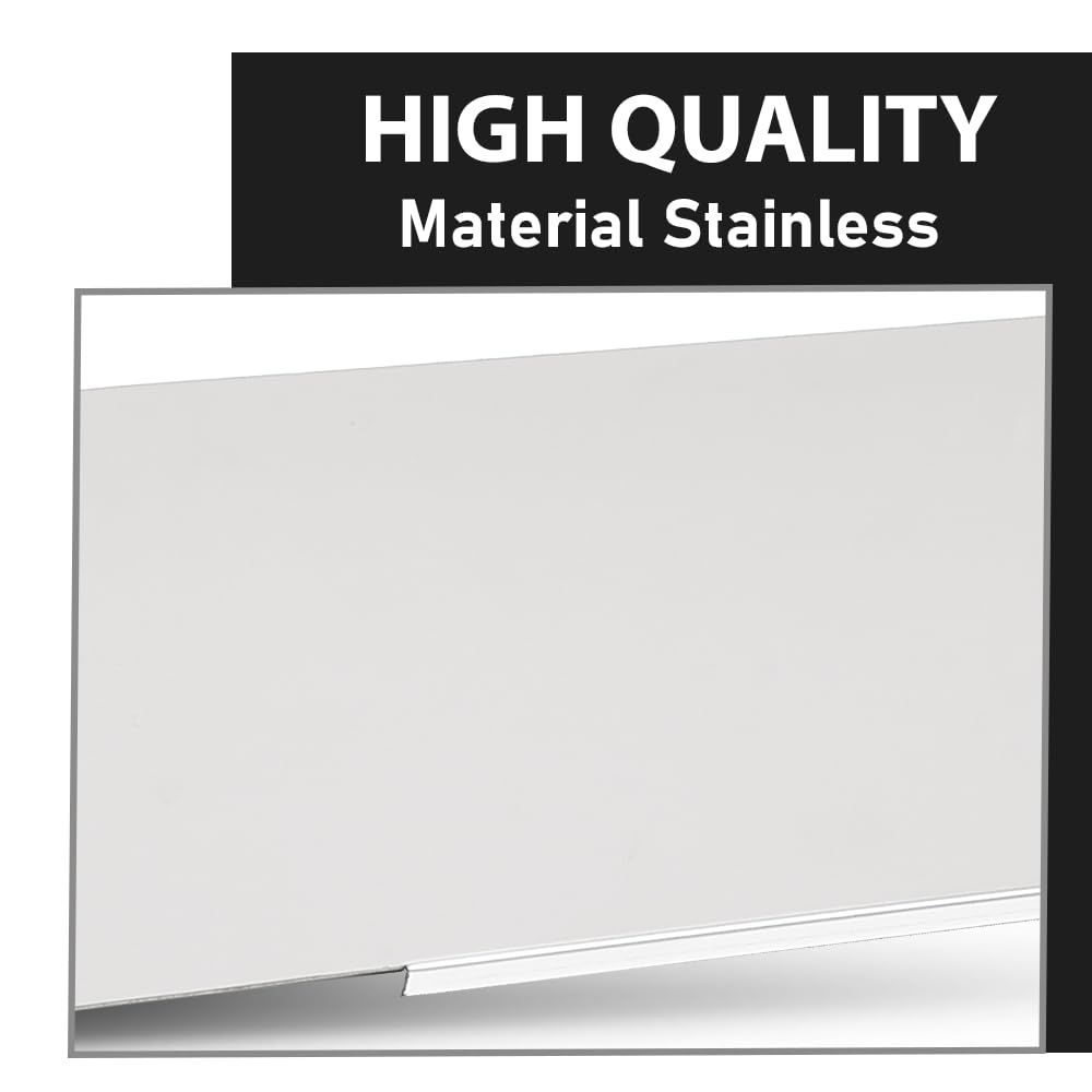 G-PLUS 8" Chopped Top Window Trim Pair, Compatible with Kenworth T680 & T880 Trucks 2013+, Stainless Steel
