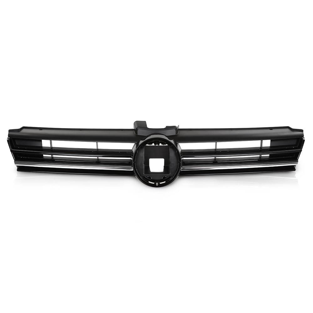 G-PLUS Front Grille Grill Compatible with Volkswagen Golf 2018-2020 5GM853651AFZLL, VW1200176 Black
