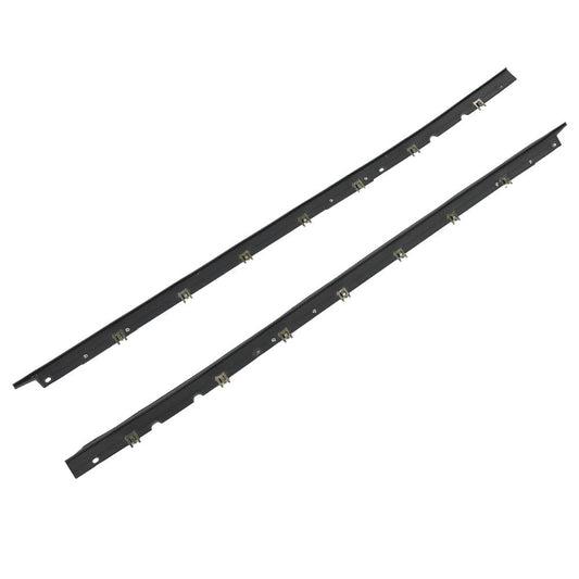G-PLUS Window Felt Sweeps Weatherstrip Pair w/Rivets Belt Outer Compatible with Chevy Corvette C4 (Coupe and Convertible) 1984-1996
