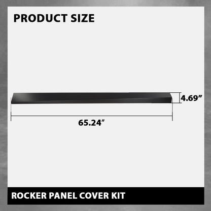 G-PLUS Rocker Panel Cover Kit Compatible with Ford Ranger Extended Cab 1993-2011