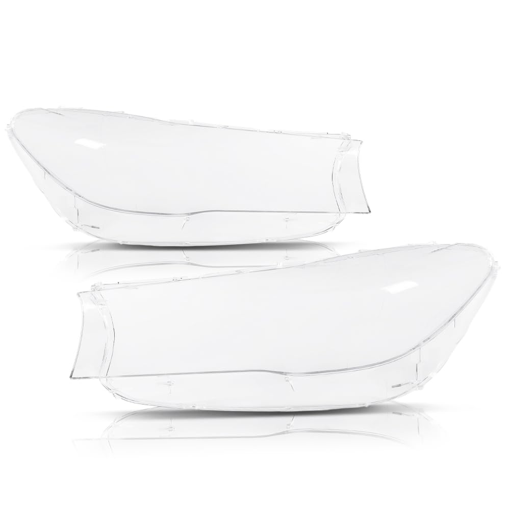 G-PLUS Headlight Lens Cover Compatible with BMW 7 Series G11 G12 2016-2019 63117408709, 63117408708 Left & Right Pair Front Headlamp Lens Cover Clear