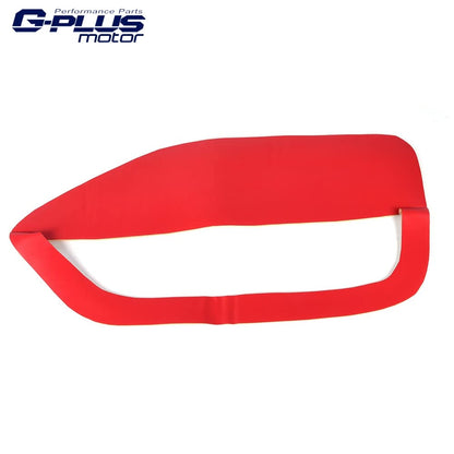 G-PLUS Compatible with 2005 2006 2007 2008 2009 Ford Mustang Red Synthetic Leather Door Panel Insert Card Covers Kit Replacement