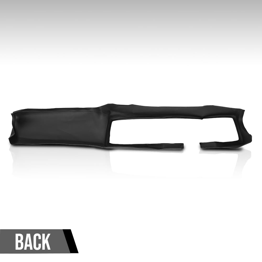 G-PLUS TPE Front Upper Dash Board Cover Compatible with Chevy Camaro 1979-1981 Black