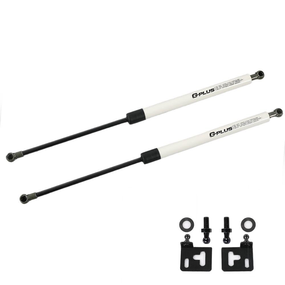 G-PLUS Lift Supports Gas Spring Struts Shocks,Compatible with 1992-2000 Honda Civic White with Assembly Kit Gas Struts for Heavy Lid