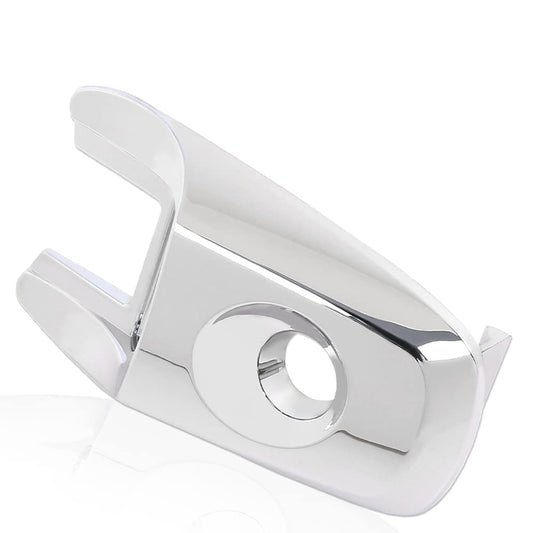G-PLUS 1PC Front Driver Chrome Exterior Door Handle Lock Cylinder Cap Compatible with 2011-2019 Ford Explorer Silver