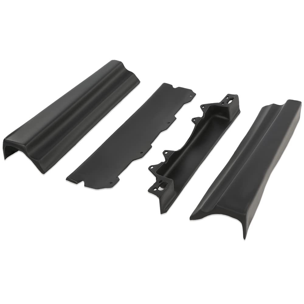 G-PLUS Rear Trunk/License Fillers Compatible with Cadillac Deville 1980-1992 /Fit for Cadillac Fleetwood 1980-1992 /Fit Cadillac Brougham 1980-1992 Black Set of 4