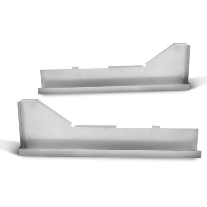 G-PLUS Inner Rocker Panel Support Braces Compatible with Chevy Camaro Pontiac Firebird 1967-1969 Silver
