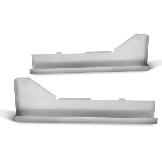 G-PLUS Inner Rocker Panel Support Braces Compatible with Chevy Camaro Pontiac Firebird 1967-1969 Silver