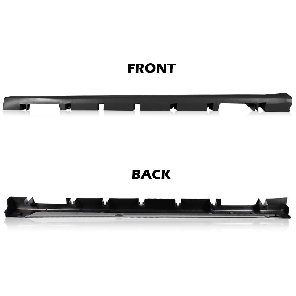 G-PLUS Primed Exterior-Rocker Panel Molding Trim Compatible with 2013-2018 Ford Fusion DS7Z-5410177-A Black