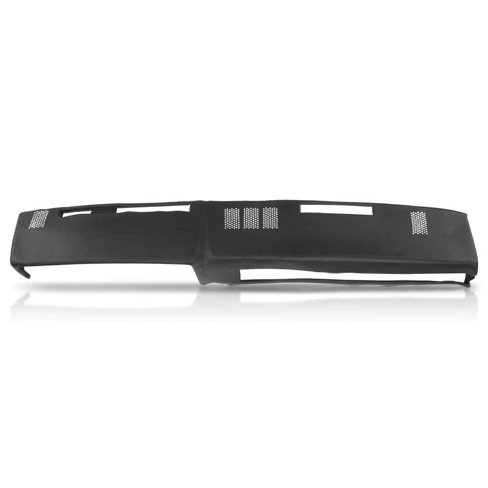 G-PLUS TPE Dashboard Dash Cover Compatible with Chevy GMC Full Size Pickup 1981-1987, Fit Chevy GMC SUV 1981-1991 Black