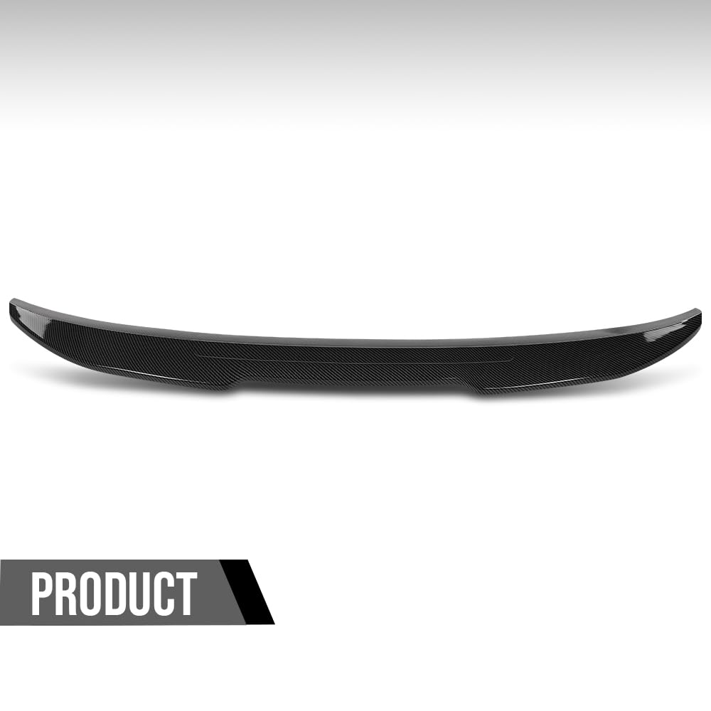 G-PLUS Rear Trunk Spoiler Wing Compatible with BMW 4 Series F32 Coupe Models 440i 430i 428i 2014 2015 2016 2017 2018 2019 2020 Spoiler Carbon Fiber Black