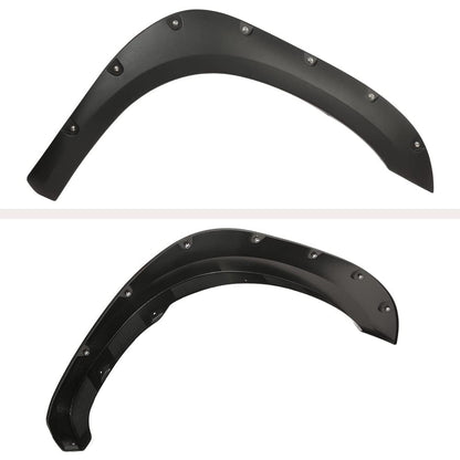 G-PLUS Fender Flares Compatible with Toyota Tundra 2007-2013 Wheel Fender Flares Pocket Riveted Style Textured, 4pcs Wheel Cover Protector