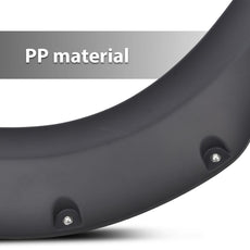 G-PLUS Fender Flares 4PCS for Chevy Silverado 1500 2019 2020 2021 Smooth Black Additional Angle