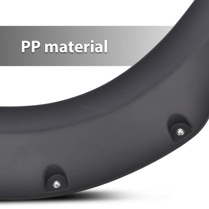 G-PLUS Fender Flares Modified Matte Black Compatible with Dodge Ram 2500 3500 2019-2024 Rront & Rear Smooth Pocket Rivet (Not Fit Dually models)