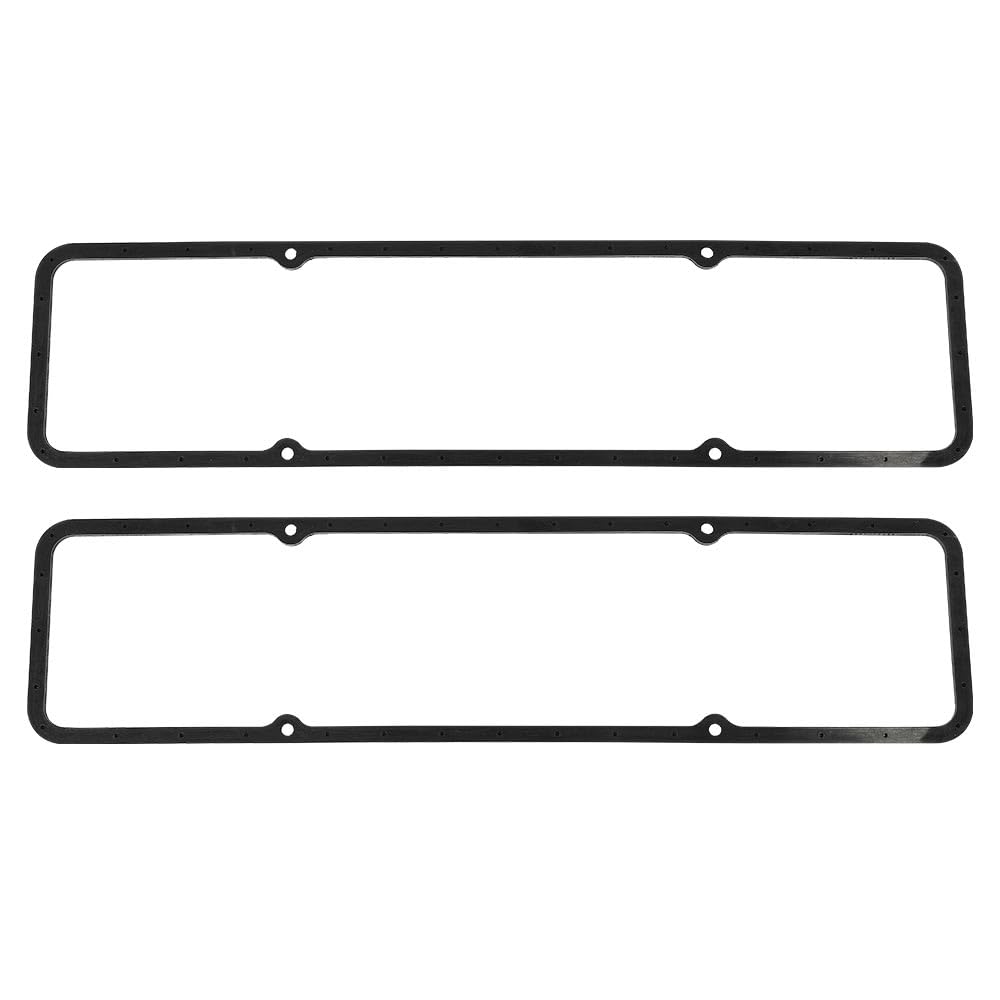 G-PLUS Steel Core Rubber Valve Cover Gaskets Compatible with SBC Chevy 305 327 350 383 400 Engines 7484BOX