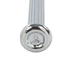 G-PLUS Cars Chrome Ribbed Door Lock Knobs Plastic - Pair Compatible with GM 1968 1969 1970 IN6727Z