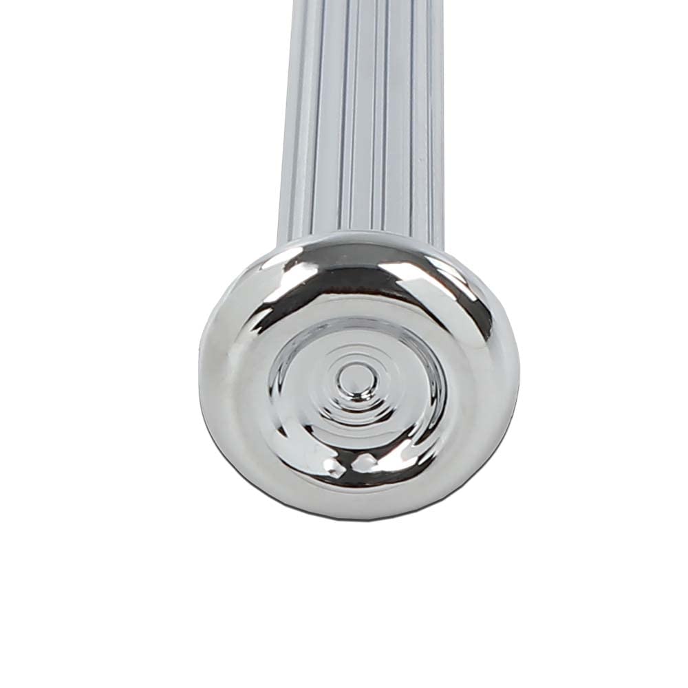 G-PLUS Cars Chrome Ribbed Door Lock Knobs Plastic - Pair Compatible with GM 1968 1969 1970 IN6727Z