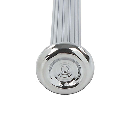 G-PLUS Cars Chrome Ribbed Door Lock Knobs Plastic - Pair Compatible with GM 1968 1969 1970 IN6727Z