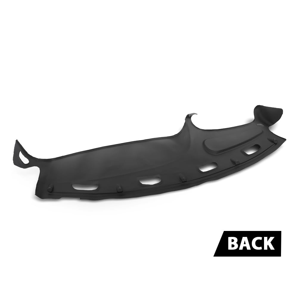 G-PLUS TPE Molded Dash Cover Pad Compatible with Dodge Ram 1500 (submodel: Laramie, Sport, ST, WS) 1998-2001/ Dodge Ram 2500/3500 Base 1998-2002 99815013 (Black) Dashboard Cover