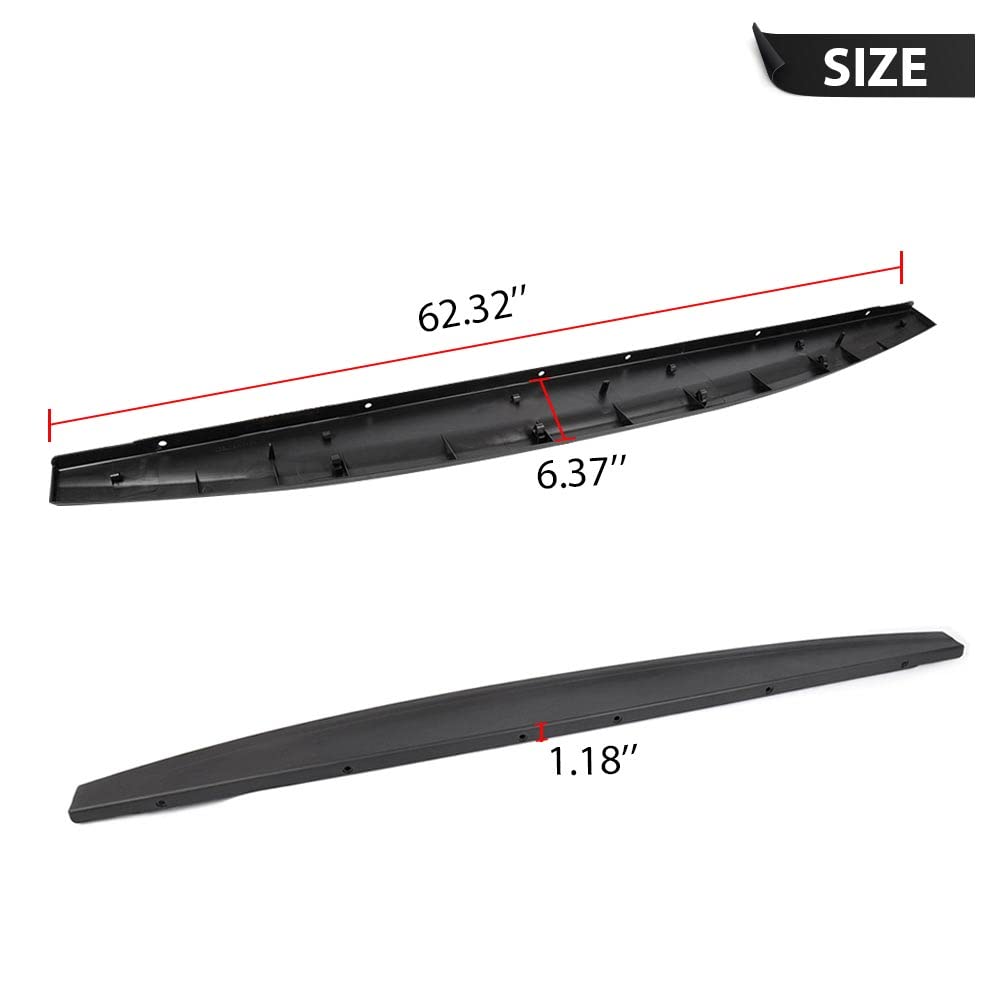 G-PLUS Tailgate Protector Spoiler Top Cap Molding Cover Compatible for 2009-2018 Dodge Ram 1500 2500 3500 62.32" Length Short Bed