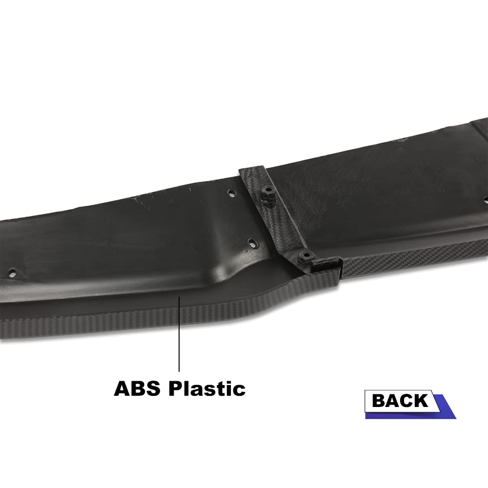 G-PLUS Front Bumper Lip Spoiler Splitter Compatible with 2006-2007 Subaru Impreza WRX STI All Models CS2 Style PP Black Unpainted Front Bumper Lip Dam Chin Splitter Protector
