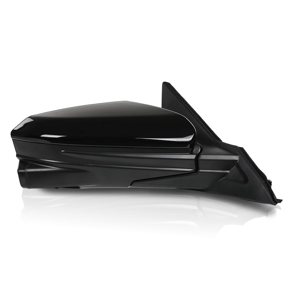 G-PLUS Power Heated View Camera Side Mirror w/ 11-Pin Right Passenger Side Compatible with Honda Civic Sedan 2016-2020 Manual Folding 76201TBAA11ZF 76208TBCA02ZA Glossy Black