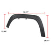 G-PLUS Front Left Fender Flare Compatible with Toyota Tacoma 2016 2017 2018 2019 2020 2021 Left Side Moulding Trim Wheel Opening Molding TO1290109 7587204060, Smooth Factory Style
