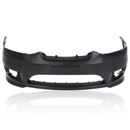 G-PLUS Front Bumper Cover Compatible with Hyundai Tiburon 2005-2006 Black Primed w/Fog Light Holes Replacemnet for 865112C500 HY1000153