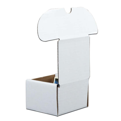 G-PLUS 10pcs Trading Card Storage Box 200 Count White Corrugated Cardboard Box Versatile Card Storage Box (Card not included)