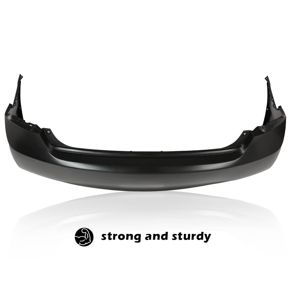 G-PLUS Rear Bumper Cover Compatible with Honda Civic Sedan 4dr 2006 2007 2008 2009 2010 2011, 04715SNAA90ZZ, HO1100235, Black