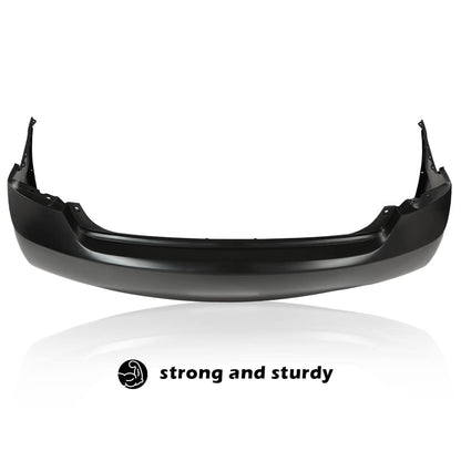 G-PLUS Rear Bumper Cover Compatible with Honda Civic Sedan 4dr 2006 2007 2008 2009 2010 2011, 04715SNAA90ZZ, HO1100235, Black