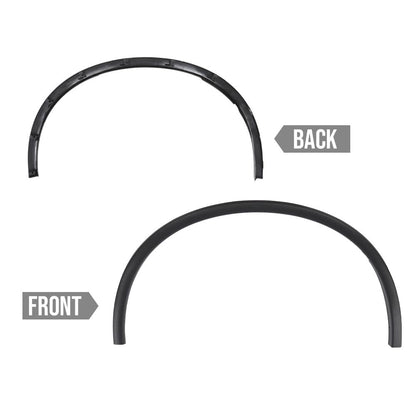 G-PLUS Fender Flares Trim Pair Compatible with Dodge Durango 2011-2021 Wheel Opening Molding Arch Trim CH1291112, CH1290112, 57010620AE, 57010620AD, 57010621AE 2PCS Black