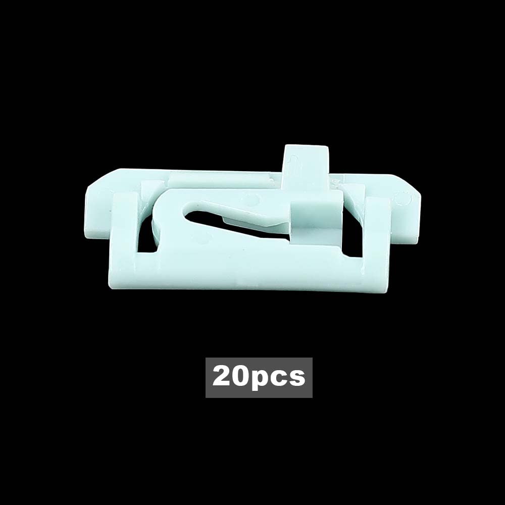 G-PLUS Windshield & Rear Window Trim Molding Clips Compatible with Chevy Monte Carlo Fit Oldsmobile Cutlass Fit Buick Regal 20 Clips Green Nylon 1654047#024 1-3/16" Wide x 9/16" Tall