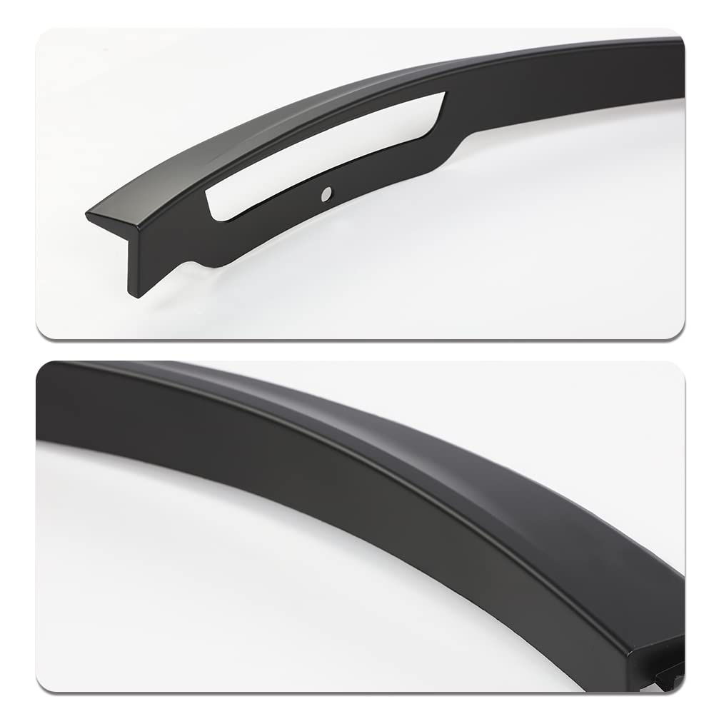 G-PLUS Fender Flares Compatible with Tesla Model Y 2020-2024 Upgraded Style Matte Black Wheel Protector Vent Trim 4pcs Paint Style