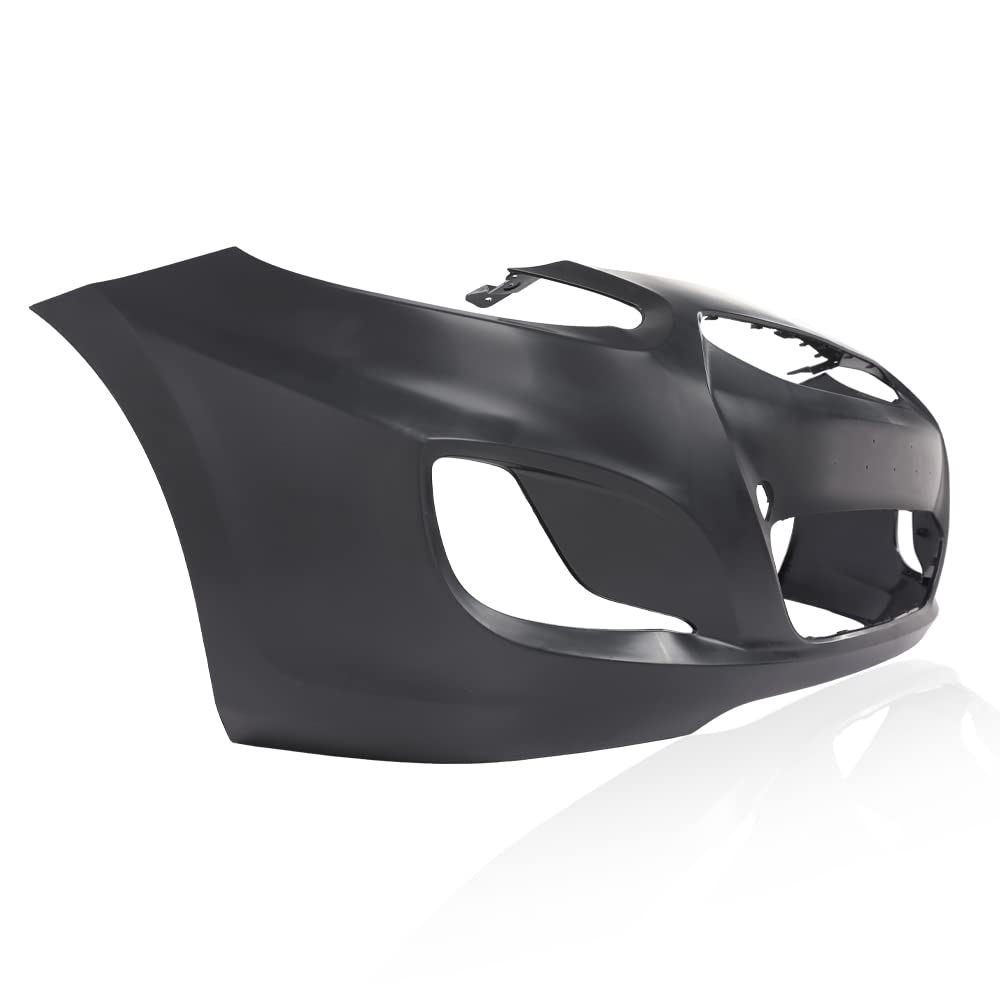G-PLUS Front Bumper Cover Compatible with Hyundai Accent Sedan/Hatchback 2014 2015 2016 2017, HY1000201 865111R010, Black Primered