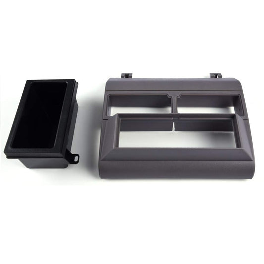 G-PLUS Car Stereo Radio Dash Kit Pocket Bezel Trim W/O Wire Harness Compatible with 1992-1994 Chevy Crew Cab Dually/Full Size Blazer/Suburban Grey