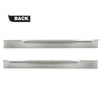 G-PLUS Slip on Rocker Panels Left and Right Side Compatible with Chevy Silverado Extended Cab 4 Door 2014-2018/Fit GMC Sierra Extended Cab 2014-2018 4 Door Silver 75 3/8" Long Silver