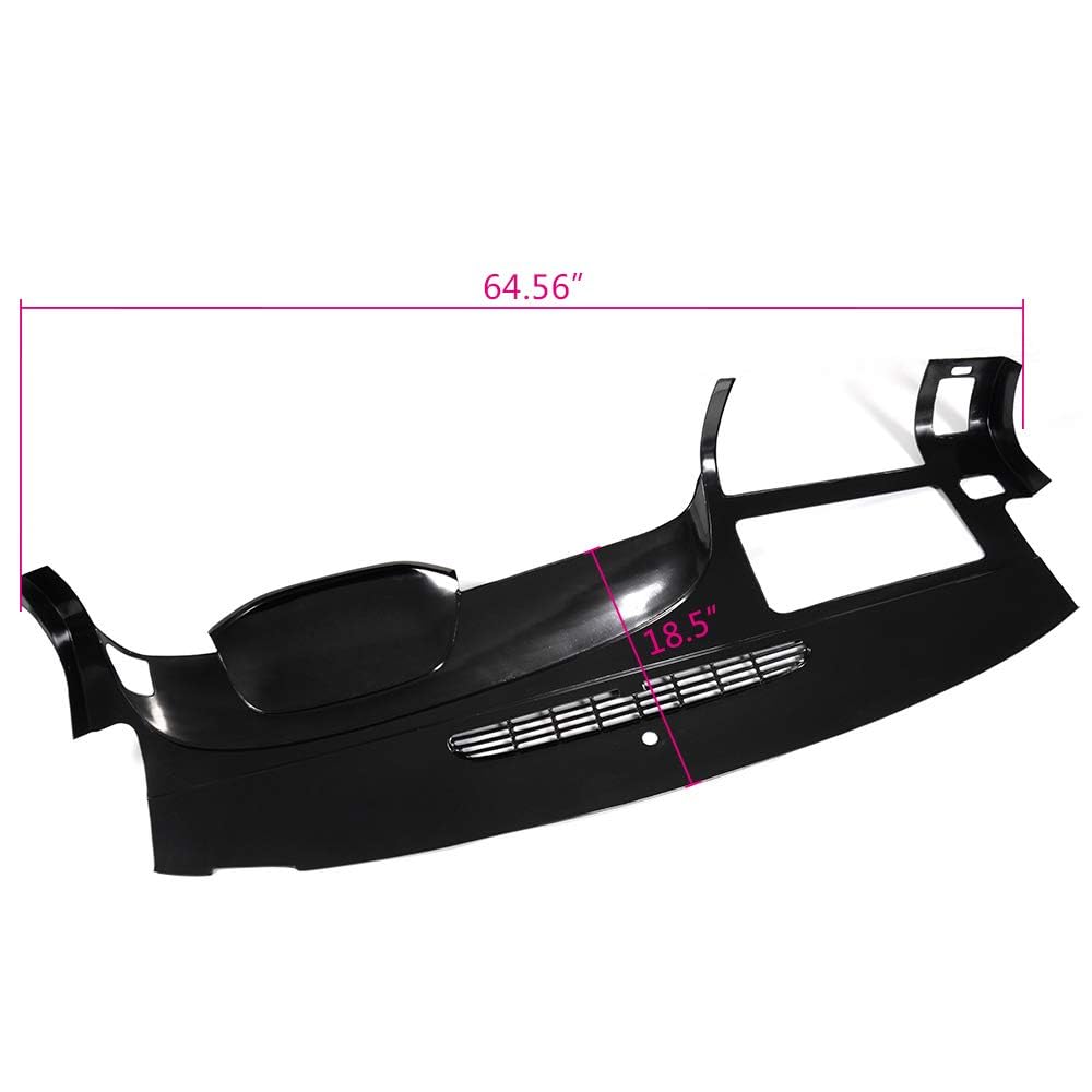 G-PLUS TPE Dash Cover Compatible with Chevy Silverado (LS, LT, WT, Base)/ GMC Sierra (SL, SLE, WT, Base) 2007-2013 Black