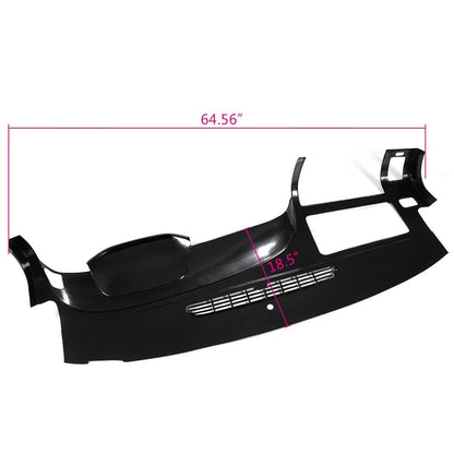 G-PLUS TPE Dash Cover Compatible with Chevy Silverado (LS, LT, WT, Base)/ GMC Sierra (SL, SLE, WT, Base) 2007-2013 Black