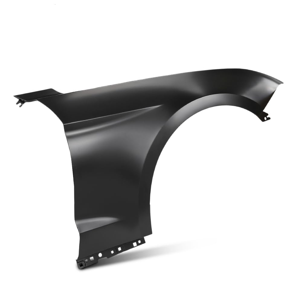 G-PLUS Front Right Passenger Side Fender Compatible with Ford Mustang GT 2018-2021 JR3Z16005A, JR3A16005B Black