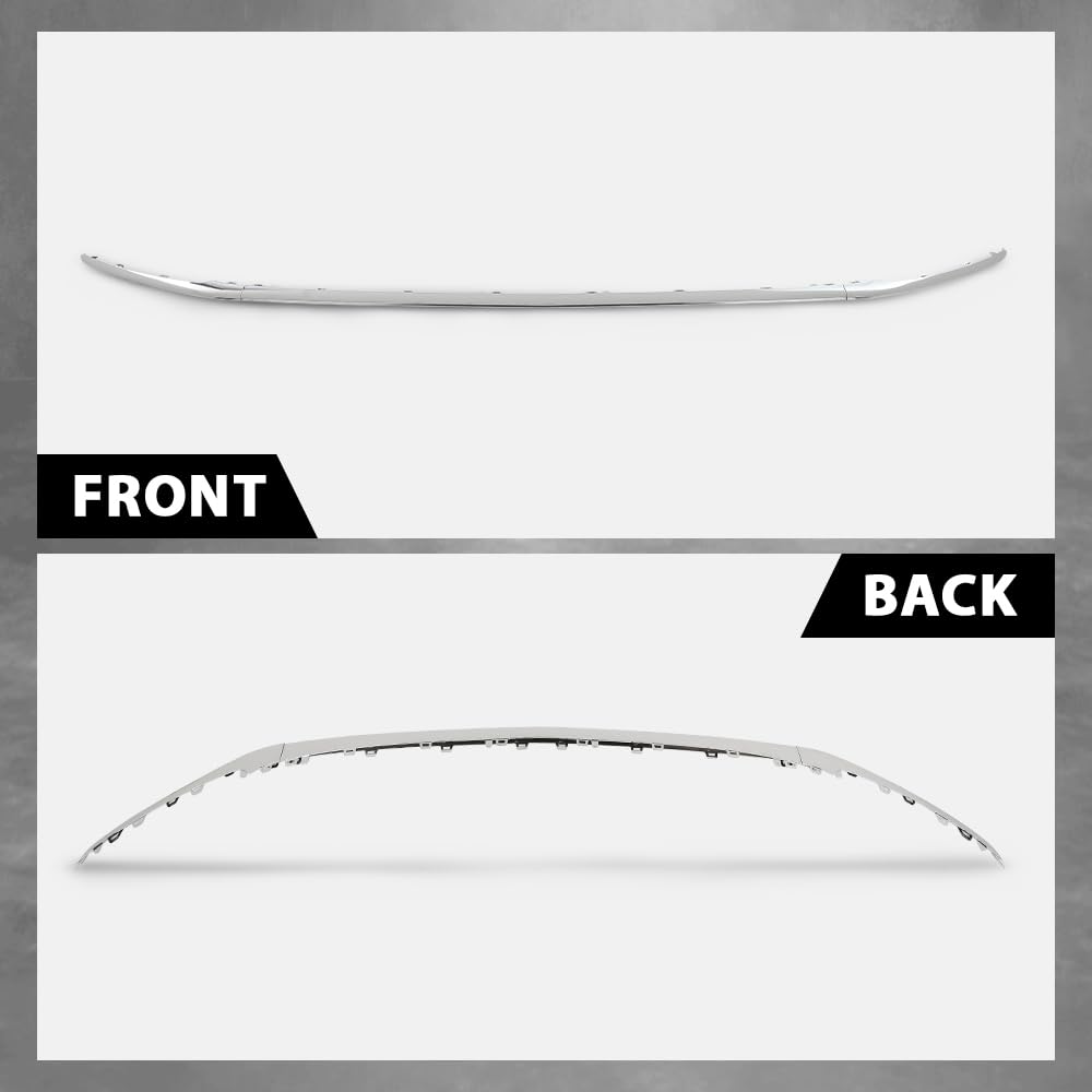 G-PLUS Front Bumper Center Molding Trims LH+RH 3Pcs Compatible with Benz W222 S-Class S450 S560 2018-2020 222-885-76-00