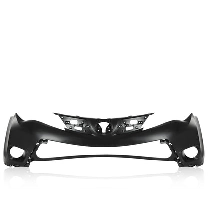 G-PLUS Front Upper Bumper Cover Primered Compatible with Toyota RAV4 2013 2014 2015, TO1014101, 521190R911, Black